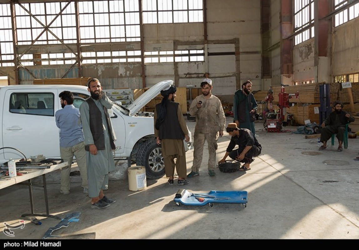 پایگاه بگرام در دست طالبان