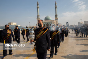 دسته عزاداری خادمان کریمه اهل بیت(ع) در سالروز شهادت امام رضا(ع)
