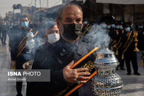 دسته عزاداری خادمان کریمه اهل بیت(ع) در سالروز شهادت امام رضا(ع)