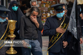 دسته عزاداری خادمان کریمه اهل بیت(ع) در سالروز شهادت امام رضا(ع)