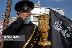 دسته عزاداری خادمان کریمه اهل بیت(ع) در سالروز شهادت امام رضا(ع)