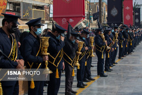 دسته عزاداری خادمان کریمه اهل بیت(ع) در سالروز شهادت امام رضا(ع)