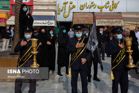 دسته عزاداری خادمان کریمه اهل بیت(ع) در سالروز شهادت امام رضا(ع)