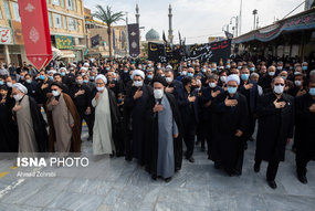 دسته عزاداری خادمان کریمه اهل بیت(ع) در سالروز شهادت امام رضا(ع)