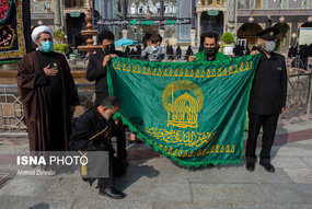 دسته عزاداری خادمان کریمه اهل بیت(ع) در سالروز شهادت امام رضا(ع)