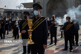 دسته عزاداری خادمان کریمه اهل بیت(ع) در سالروز شهادت امام رضا(ع)