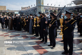 دسته عزاداری خادمان کریمه اهل بیت(ع) در سالروز شهادت امام رضا(ع)