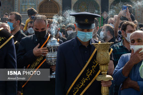 دسته عزاداری خادمان کریمه اهل بیت(ع) در سالروز شهادت امام رضا(ع)
