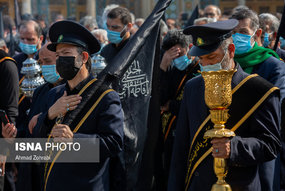 دسته عزاداری خادمان کریمه اهل بیت(ع) در سالروز شهادت امام رضا(ع)