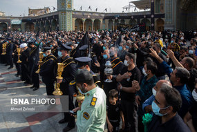 دسته عزاداری خادمان کریمه اهل بیت(ع) در سالروز شهادت امام رضا(ع)