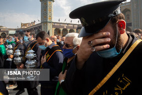 دسته عزاداری خادمان کریمه اهل بیت(ع) در سالروز شهادت امام رضا(ع)