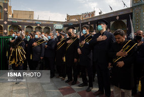 دسته عزاداری خادمان کریمه اهل بیت(ع) در سالروز شهادت امام رضا(ع)