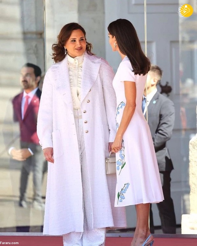همسر امیر قطر اولین بار بدون حجاب در انظار عمومی ظاهر شد 