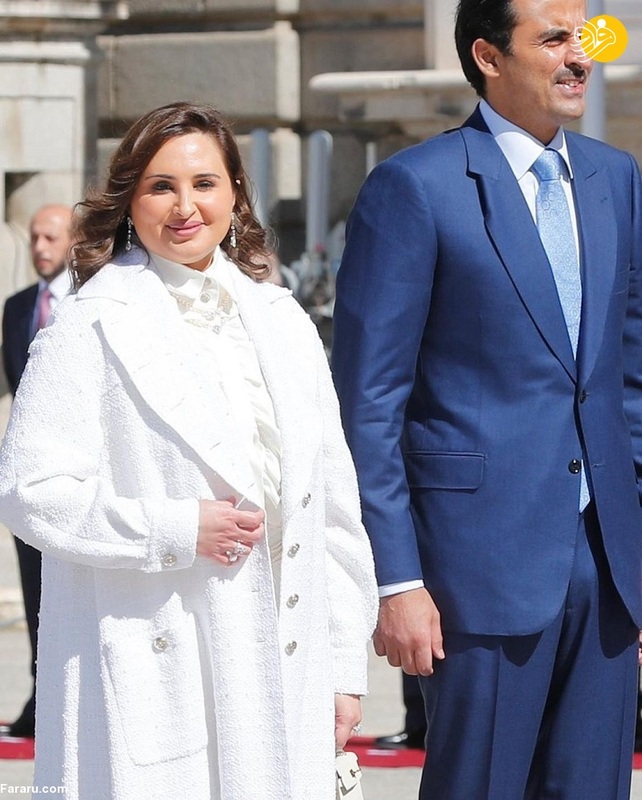 همسر امیر قطر اولین بار بدون حجاب در انظار عمومی ظاهر شد 