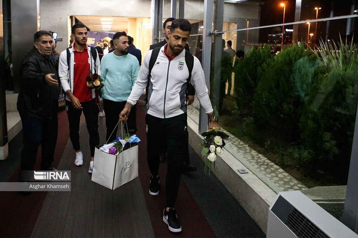 استقبال از کاروان تیم ملی فوتبال ایران