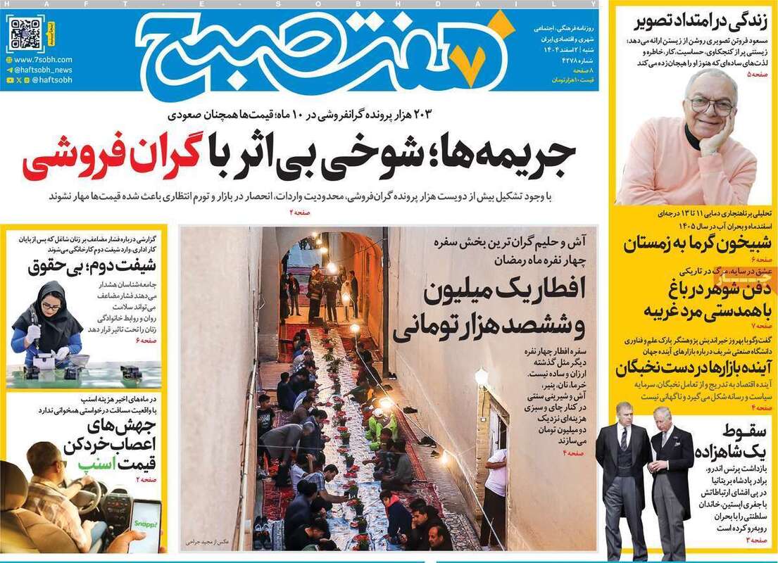 صفحه اول روزنامه‌های سیاسی امروز 1 اسفند