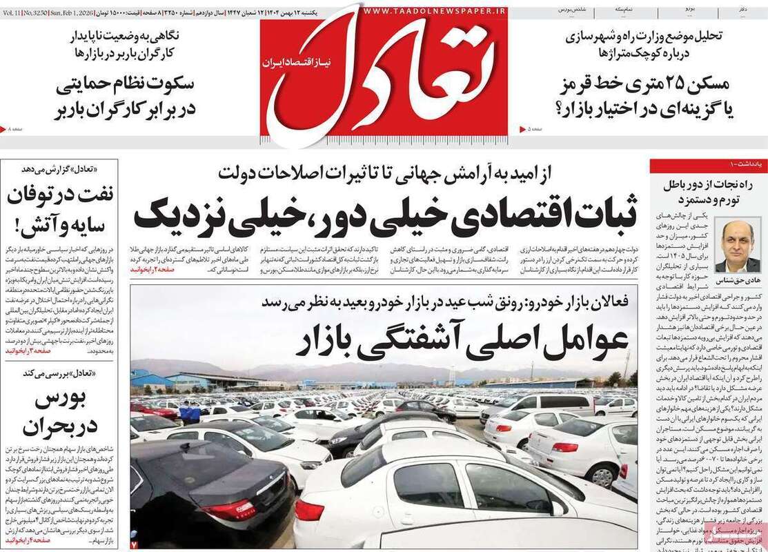 صفحه اول روزنامه‌های اقتصادی امروز 12 بهمن