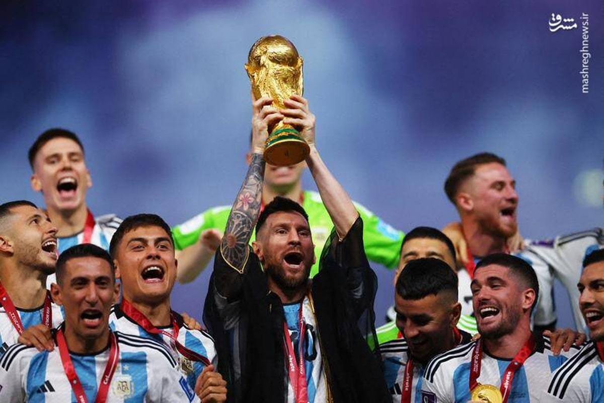 دیدنی‌ترین تصاویر از قهرمانی مسی در جام جهانی