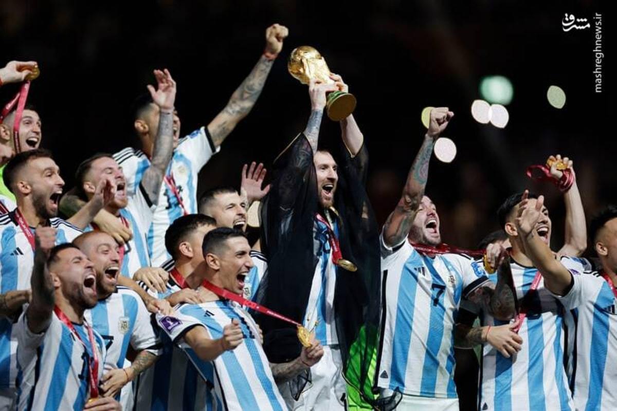 دیدنی‌ترین تصاویر از قهرمانی مسی در جام جهانی