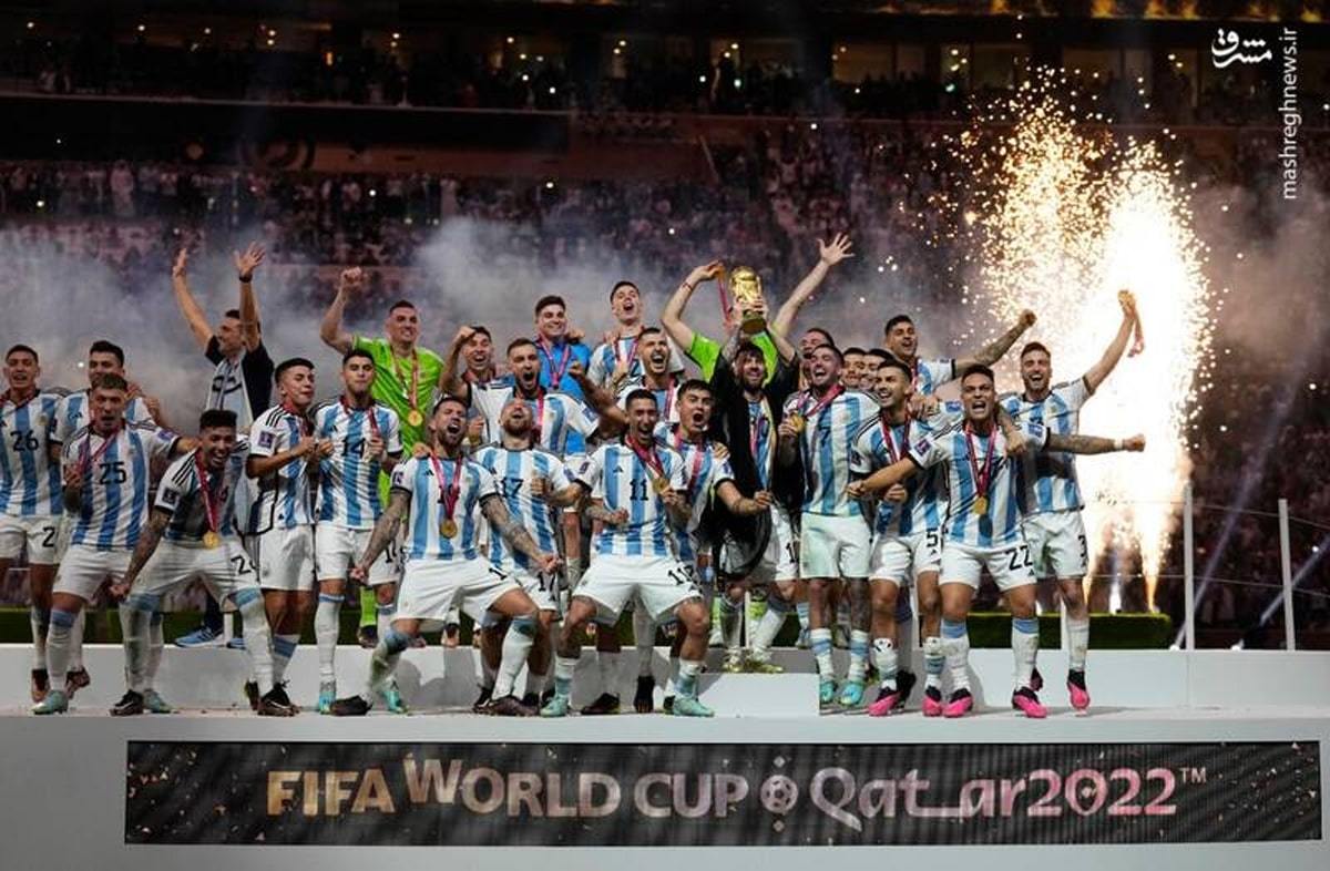 دیدنی‌ترین تصاویر از قهرمانی مسی در جام جهانی