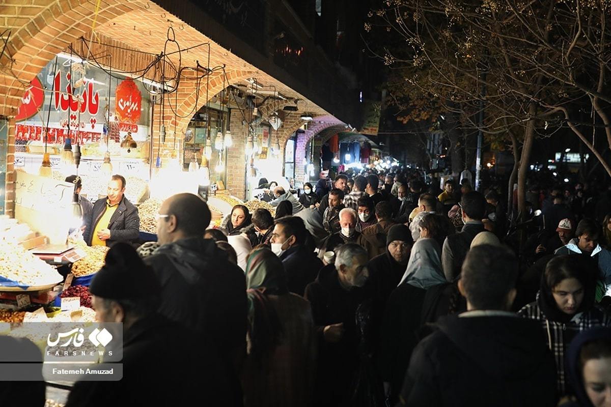 بازار تهران در آستانه شب یلدا