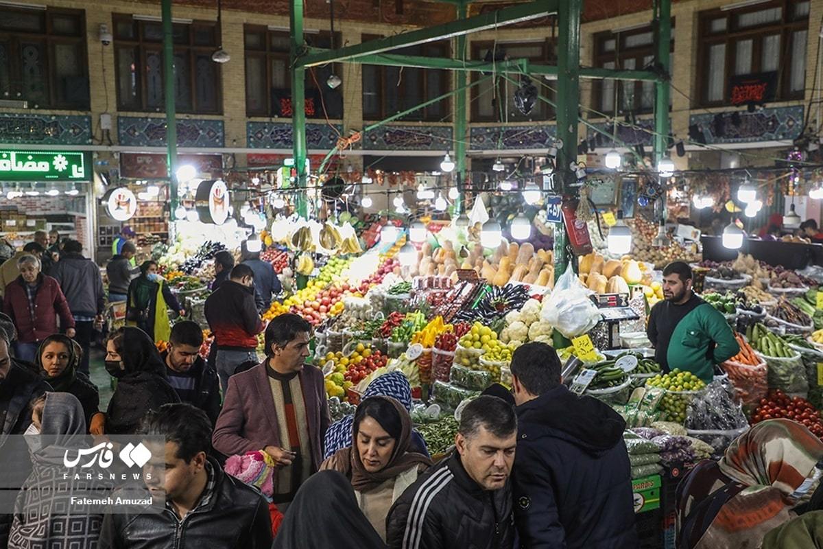 بازار تهران در آستانه شب یلدا
