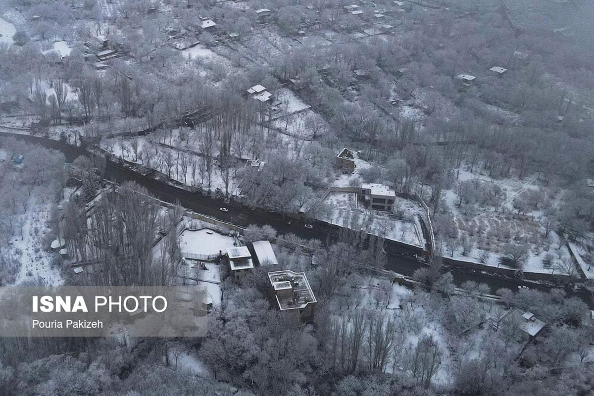 الوند سفیدپوش شد