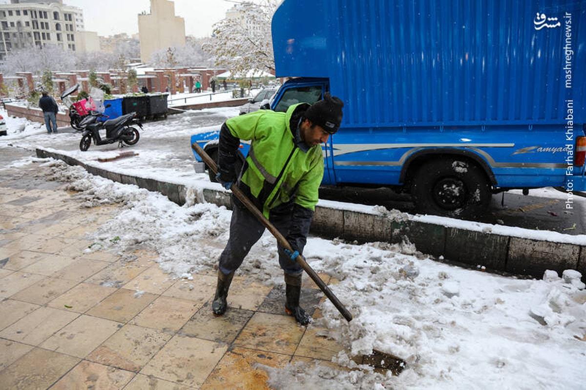 تهران سفیدپوش شد