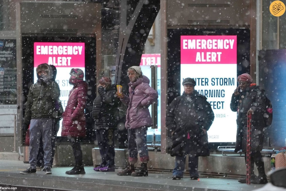طوفان بزرگ زمستانی در آمریکا