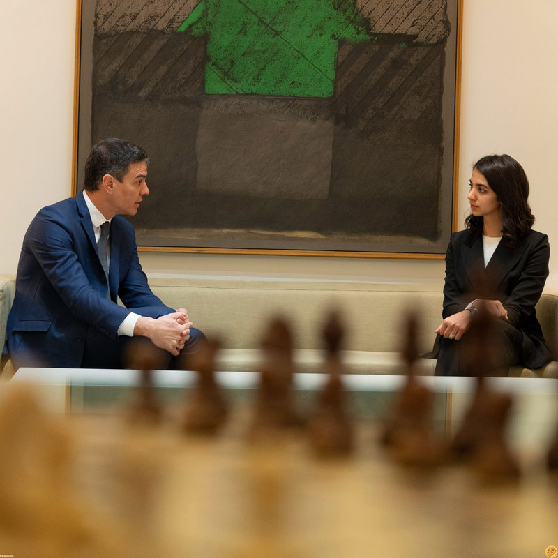  ملاقات سارا خادم‌الشریعه با نخست وزیر اسپانیا