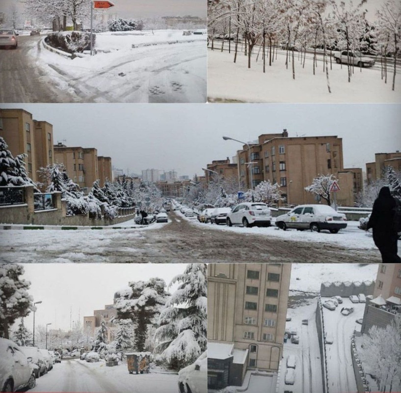تهران سفیدپوش شد