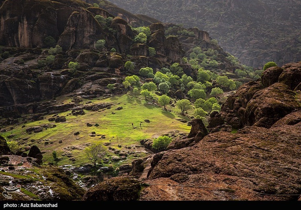 طبییعت بهاری منطقه کوهستانی هفت حوض - خرم آباد