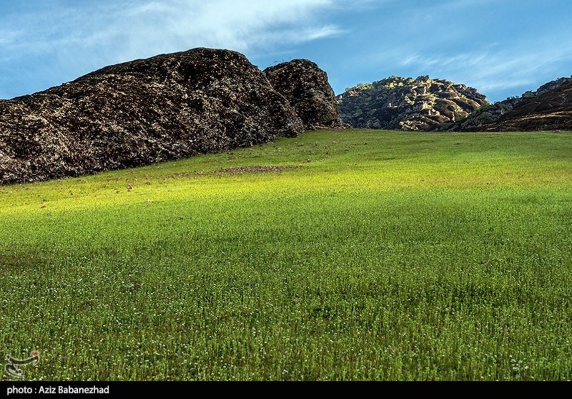 طبییعت بهاری منطقه کوهستانی هفت حوض - خرم آباد