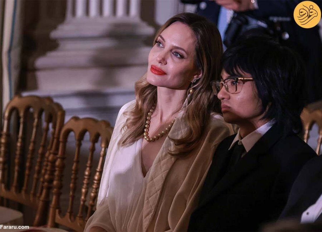 استایل خاص آنجلینا جولی با پسرش در کاخ سفید