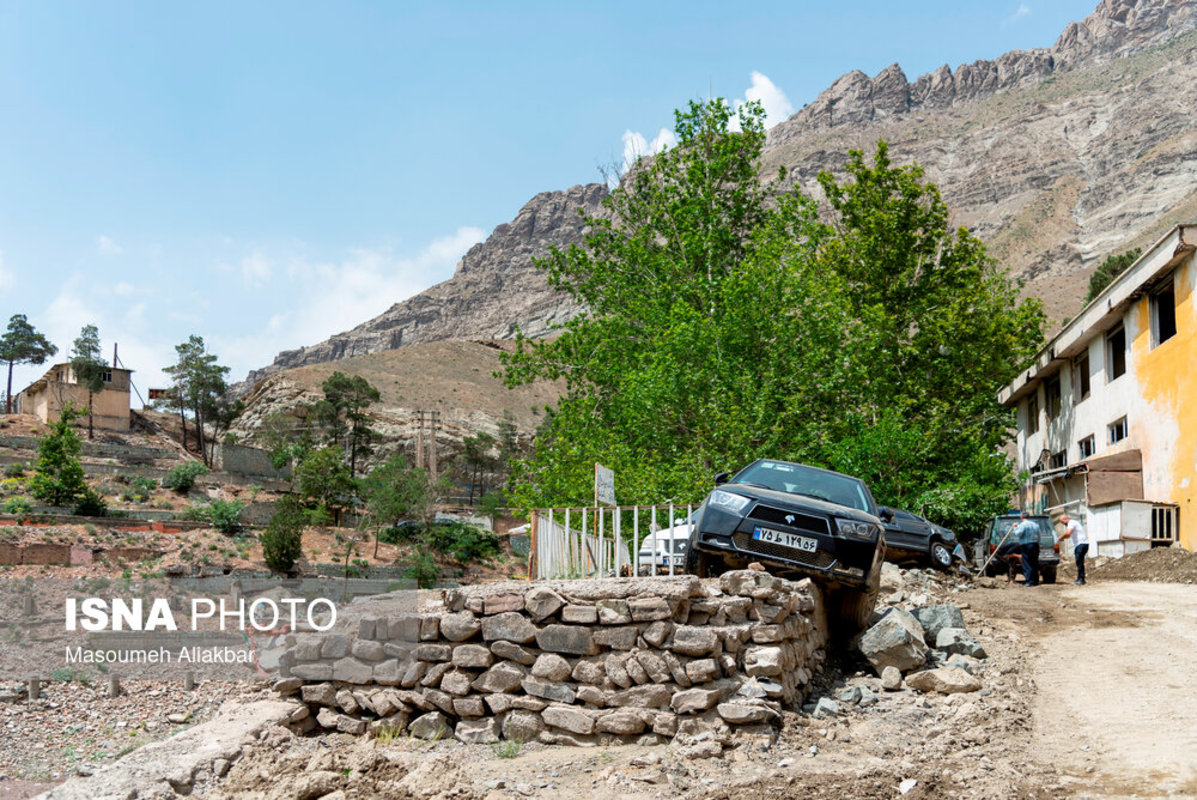 وضعیت جاده چالوس پس از سیل