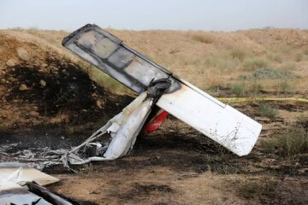 سقوط مرگبار یک هواپیمای آموزشی در کرج 