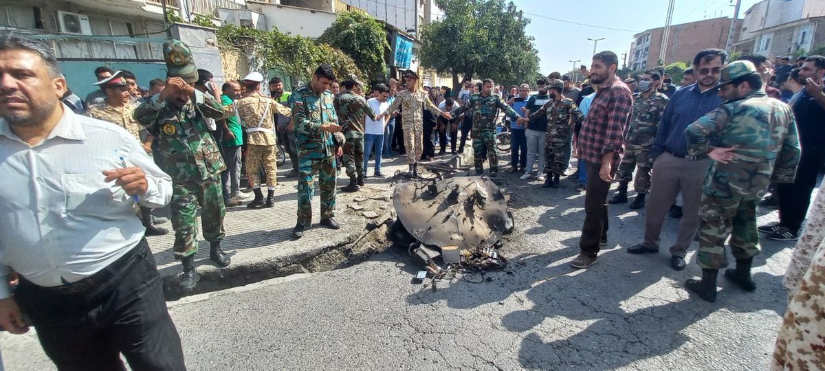 تصویری از شی ناشناسی که دقایقی قبل در گرگان منفجر شد