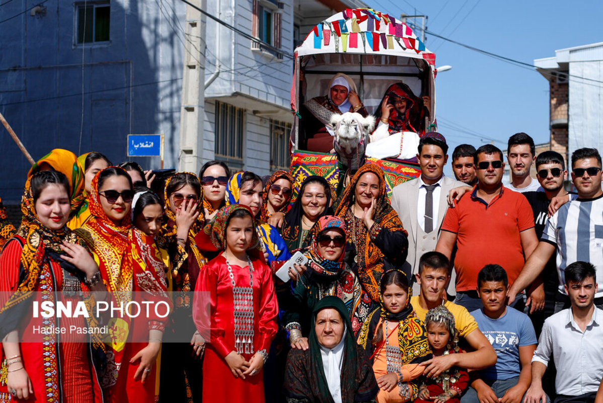 کُجاوه در جشن عروسی ترکمن‌ها