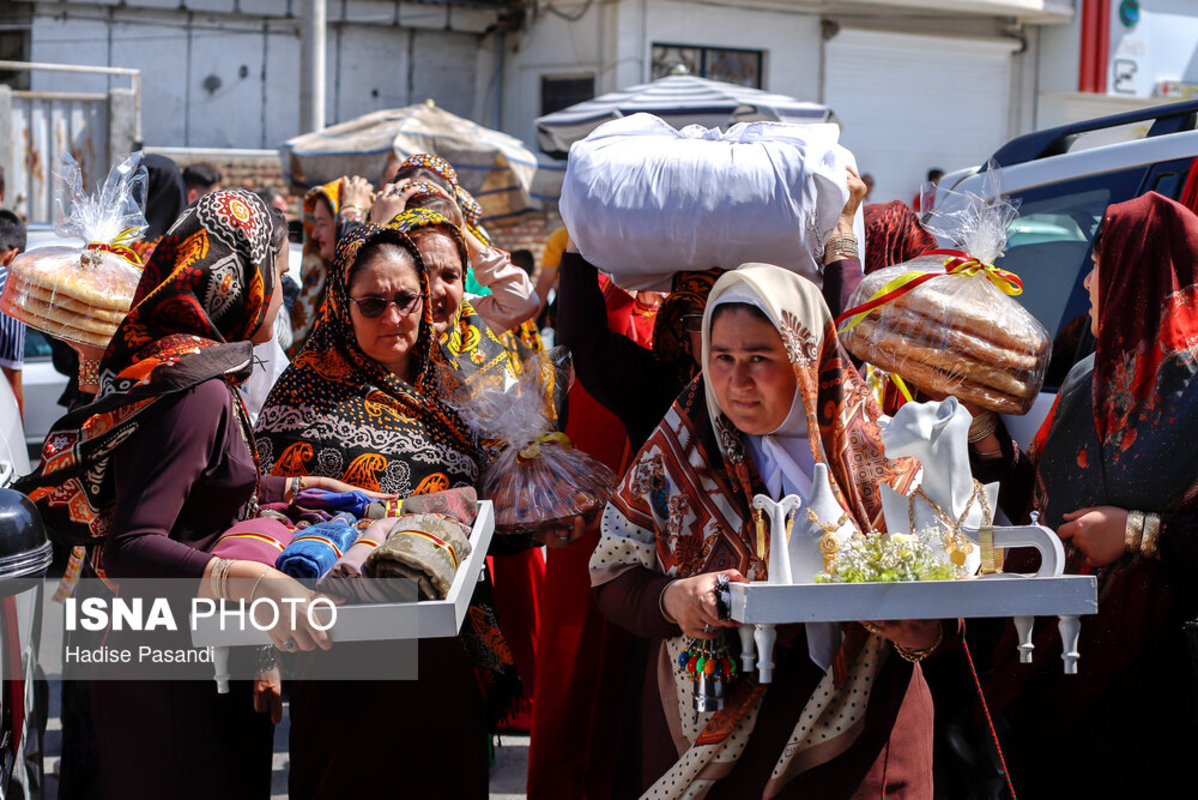 کُجاوه در جشن عروسی ترکمن‌ها