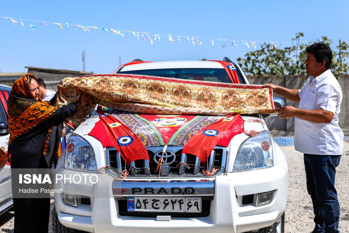 کُجاوه در جشن عروسی ترکمن‌ها