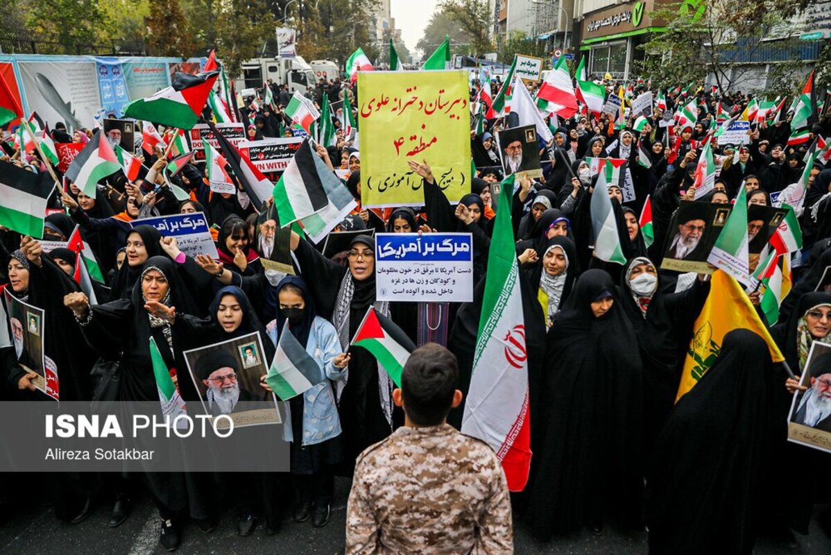 راهپیمایی ۱۳ آبان در تهران ر