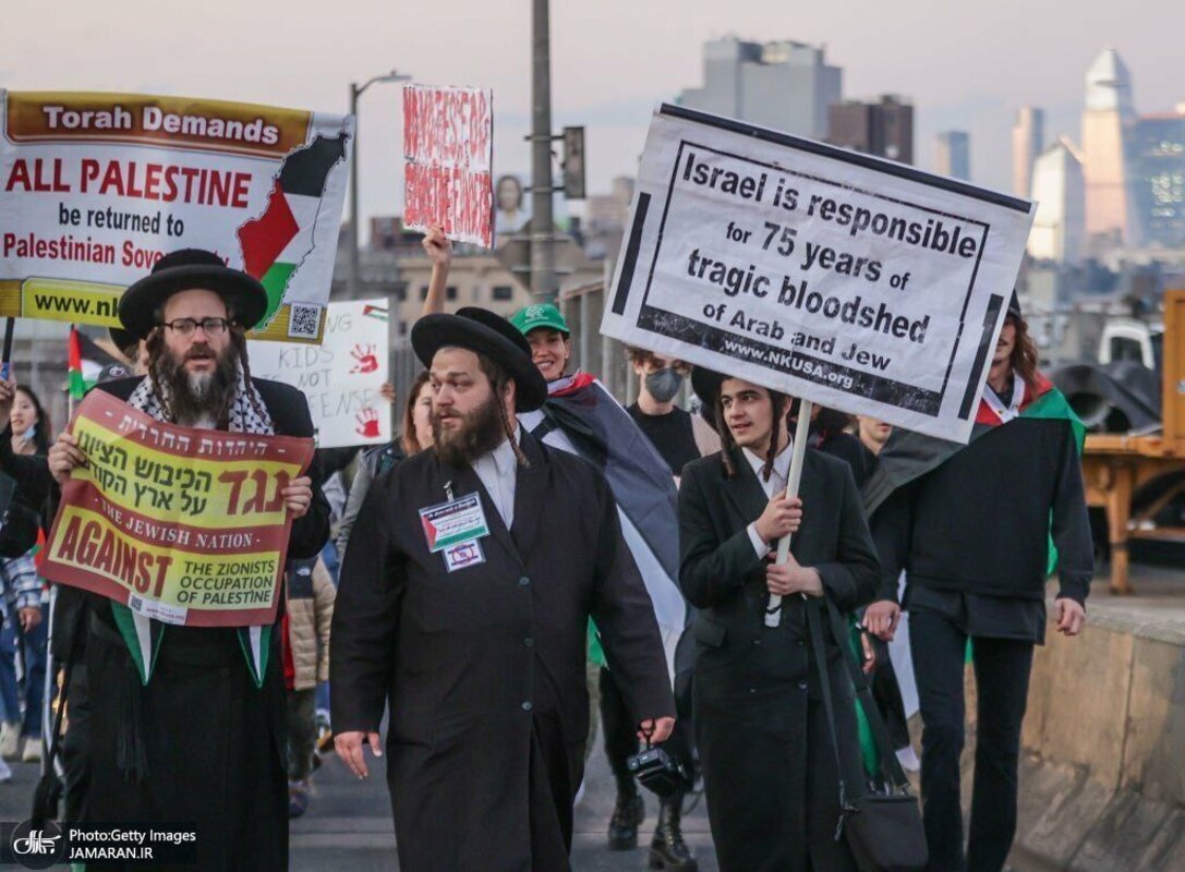 تظاهرات ضد اسرائیل و دفاع از مردم غزه در نیویورک