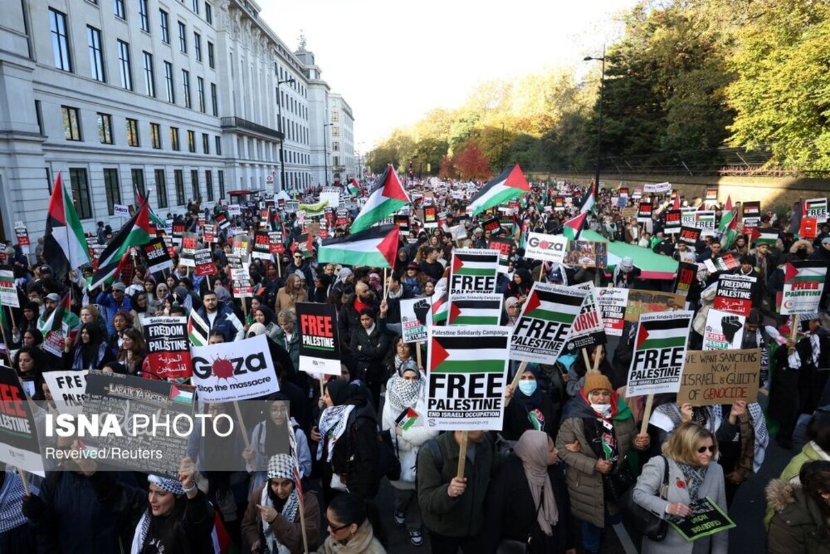تظاهرات ضد صهیونیستی در لندن