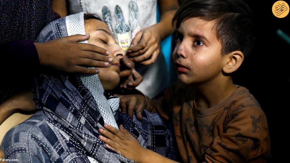 اشک مردم غزه متوقف نمی‌شود