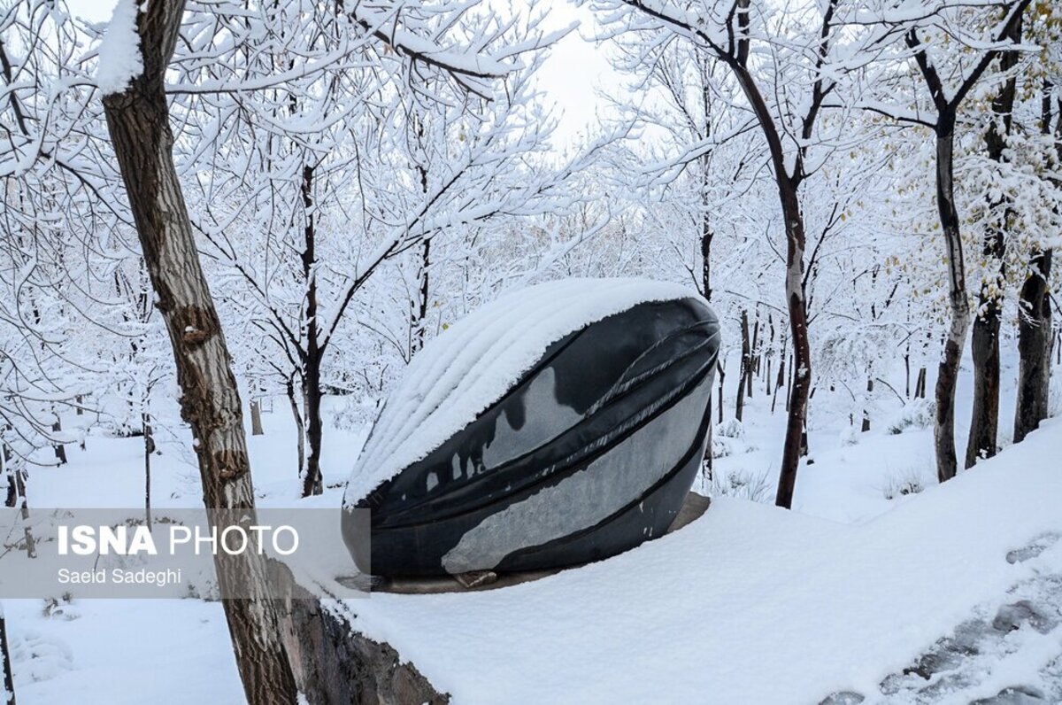 بارش اولین برف پاییزی در تبریز