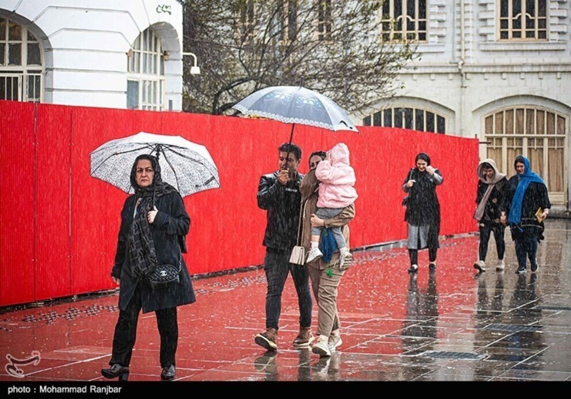 بارش باران در رشت