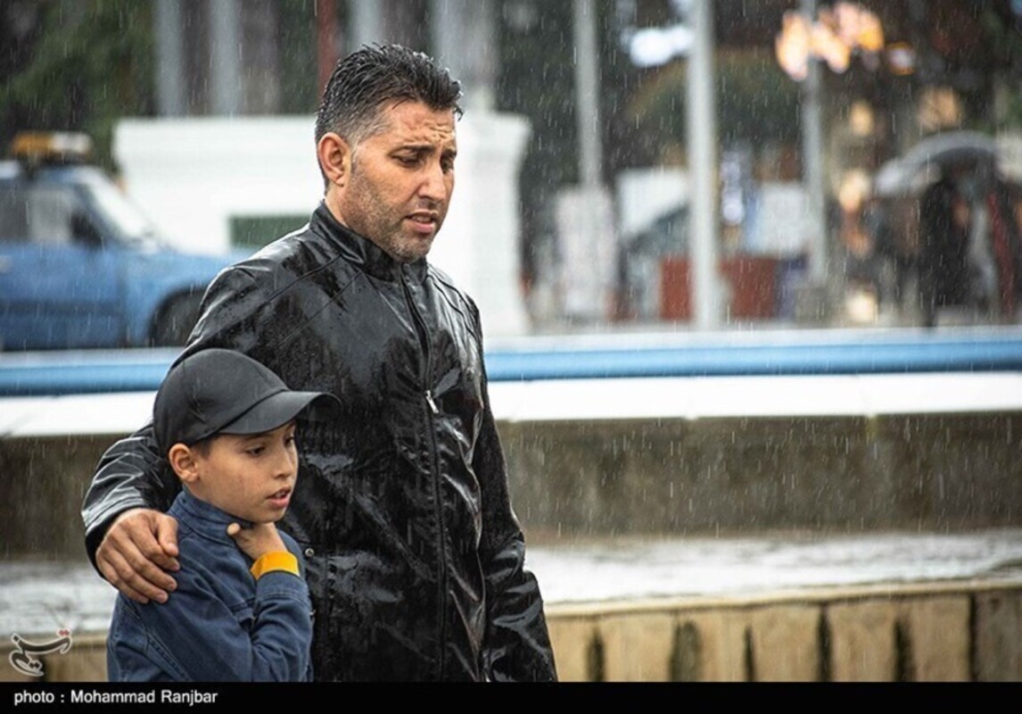 بارش باران در رشت