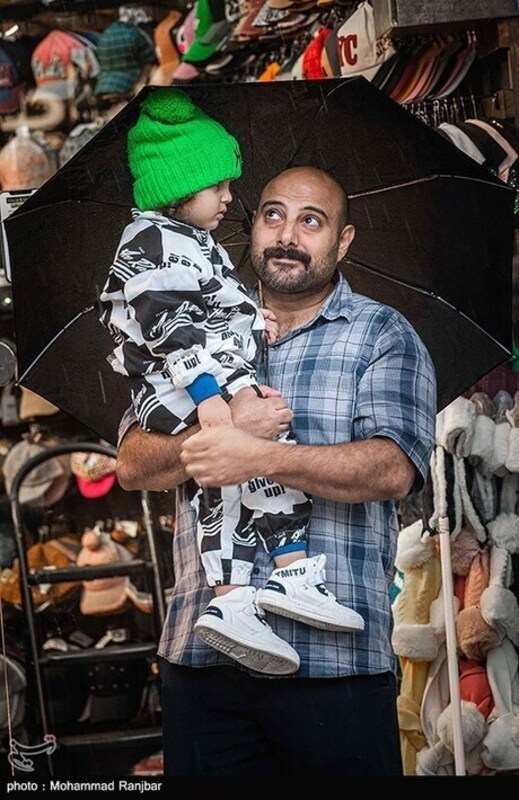 بارش باران در رشت