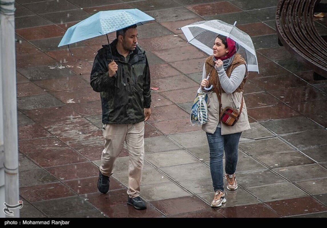 بارش باران در رشت