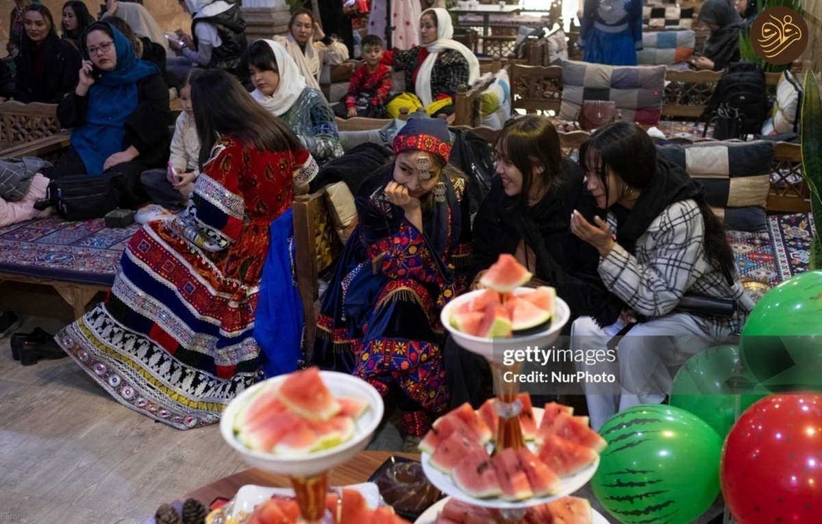 جشن شب یلدای دختران افغان در شهر ری